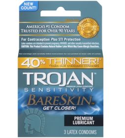 Trojan Sensitivity Bareskin Lubricated  Condoms