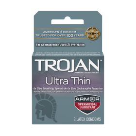 Trojan Ultra Thin Armor Spermicidal Condoms