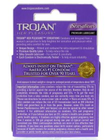 Trojan Her Pleasure Sensations Lubricated  Condoms