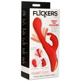 Rabbit Flick Flicking Silicone Rabbit Vibrator