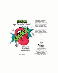 Smack Warming and Lickable Massage Oil