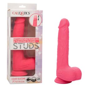 Rechargeable Rumbling and Thrusting Silicone Studs