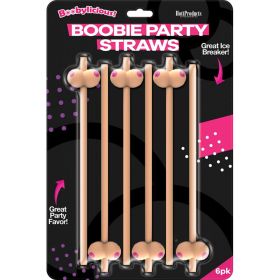 Boobie Straws 6 Pk