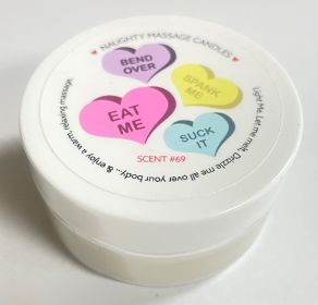 Vday Candy Heart Massage Candle