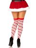 Candy Cane Lurex Striped Socks