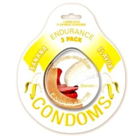 Endurance Condoms (Option: Banana  3 Pack)