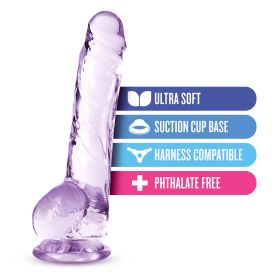 Naturally Yours (Option: 8 Inch Crystalline Dildo  Amethyst)