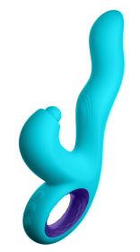 Klio Triple Action Thumping Rabbit Vibrator (Option: Turquoise)