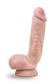 Dr. Skin Plus (Option: 8 Inch Thick Poseable Dildo With  Squeezable Balls  Vanilla)