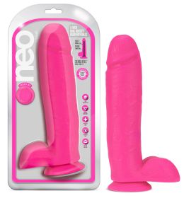 Neo (Option: 11 Inch Dual Density Dildo  Neon Pink)