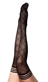 Anna (Option: Diamond Thigh High  Size B  Black)