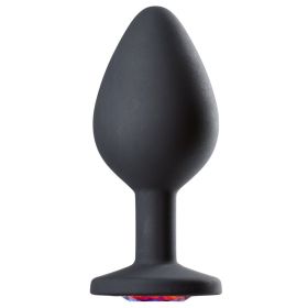 Cloud 9 Novelties Gems Jeweled Silicone Anal Plug (Option: Medium)