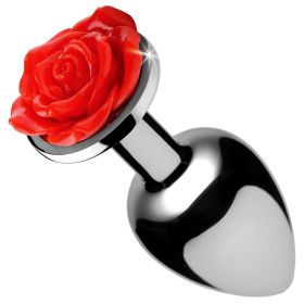 Red Rose Anal Plug (Option: Small)