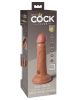 King Cock Elite 6 Inch Vibrating Silicone Dual  Silicone Dual Density Cock