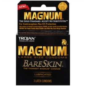 Trojan Magnum Bareskin (Option: 3 Pack)