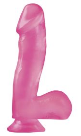 Basix Rubber Works (Option: 6.5 Inch Dong With Suction Cup  Pink)