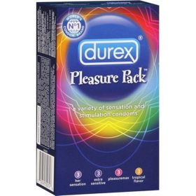 Durex Pleasure Pack (Option: 12 Assorted Condoms)