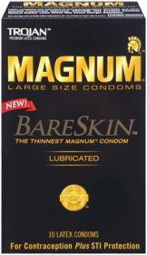 Trojan Magnum Bareskin (Option: 10 Pack)