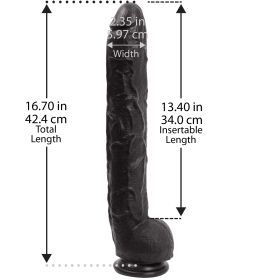 Dick Rambone Cock (Option: 17 Inch  Black)