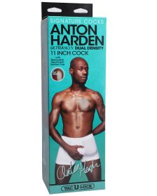 Signature Cocks (Option: Anton Harden  11 Inch  Ultraskyn Cock With Removable VacULock Suction  Cup)