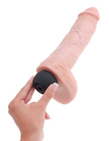 King Cock 8 Inch Squirting Cock With Balls (Option: Light)