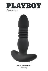 Playboy Pleasure (Option: Trust the Thrust  Butt Plug  Black)