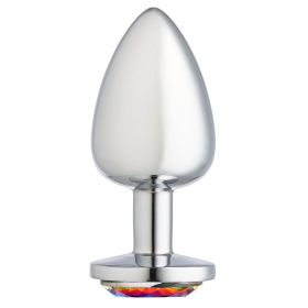 Cloud 9 Novelties Gems Silver Chromed Anal Plug (Option: Large)