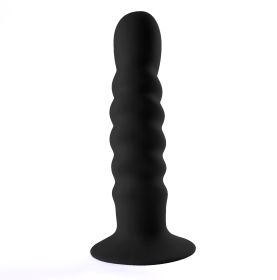 Kendall Silicone Dong Swirled Satin Finish (Option: Black)