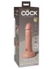 King Cock Elite 6 Inch Vibrating Silicone Dual  Silicone Dual Density Cock