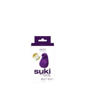 Suki Rechargeable Sonic Vibe (Option: Deep Purple)