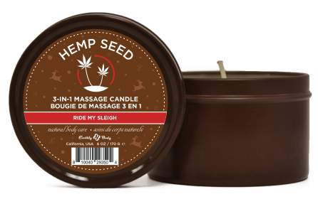 Hemp Seed 3 (Option: in1 Massage Candle Ride My Sleigh  6oz/ 170 G)