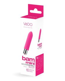 Bam Mini Rechargeable Bullet Vibe (Option: Foxy Pink)