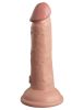 King Cock Elite 6 Inch Vibrating Silicone Dual  Silicone Dual Density Cock