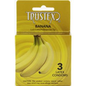 Trustex Flavored Lubricated Condoms (Option: 3 Pack  Banana)