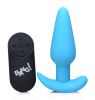 21x Silicone Butt Plug With Remote