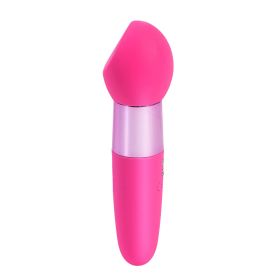 Rina Rechargeable Dual Motor Silicone 15 (Option: Function Vibrator  Pink)