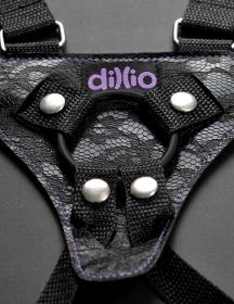 Dillio Purple (Option: 6 Inch Strapon Suspender Harness Set)