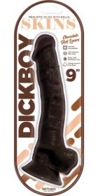 Dickboy (Option: Skins  Dildo With Balls  9 Inch   Chocolate Dick Lovers)