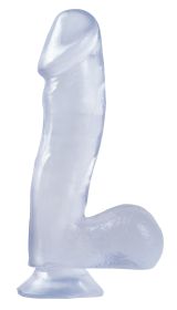 Basix Rubber Works (Option: 6.5 Inch Dong With Suction Cup  Clear)