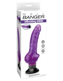 Wall Banger (Option: Vibrating Dildo  Purple)