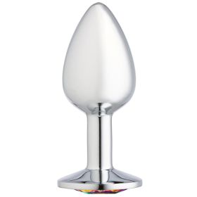 Cloud 9 Novelties Gems Silver Chromed Anal Plug (Option: Small)