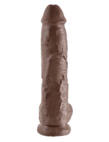 King Cock 10 (Option: Inch Cock With Balls  Brown)