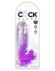 King Cock Clear 6 Inch With Balls