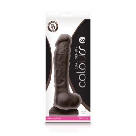 Colours (Option: Dual Density  8 Inch Dildo  Dark Brown)