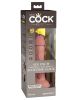 King Cock Elite 6 Inch Vibrating Silicone Dual  Silicone Dual Density Cock