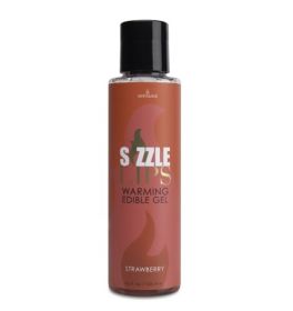 Sizzle Lips Warming Edible Gel (Option: Strawberry  4.2  Oz.)