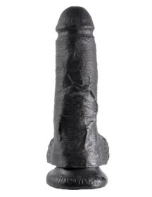 King Cock 8 (Option: Inch Cock With Balls  Black)