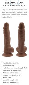 6 Inch Dildo (Option: Dark)