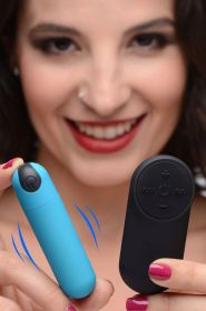 Bang Vibrating Bullet With Remote Control (Option: Blue)