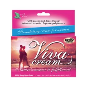 Viva Cream (Option: 3 Count Box  10ml Tubes)